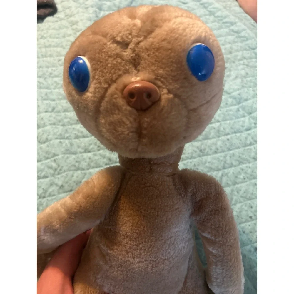 Vintage 1982 ET The Extra Terrestrial Plush Kamar Blue Eyes Alien Movie Toy 80s‎